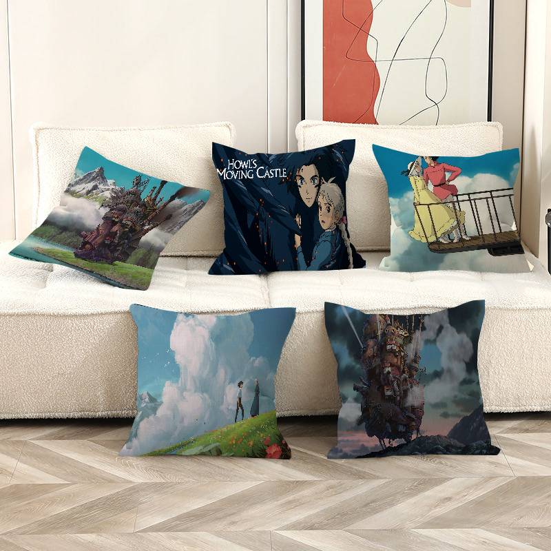 Japanese Home Textiles - Japon H-Howls M-Moving C-Castle Filmi 45*45cm