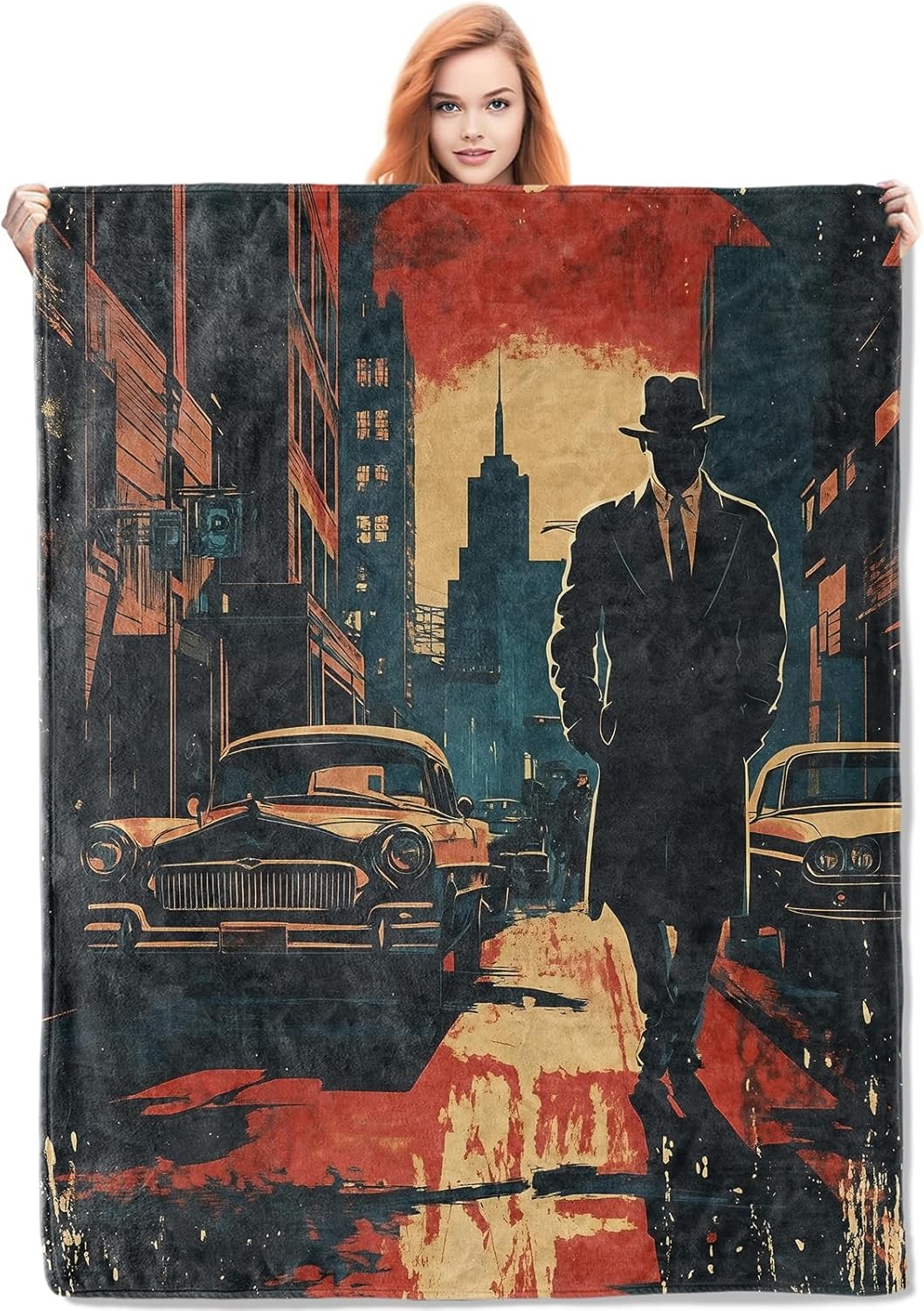 Home Textiles Blanket - Kadınlar için Noir Dedektif Battaniyesi Hediyeleri,