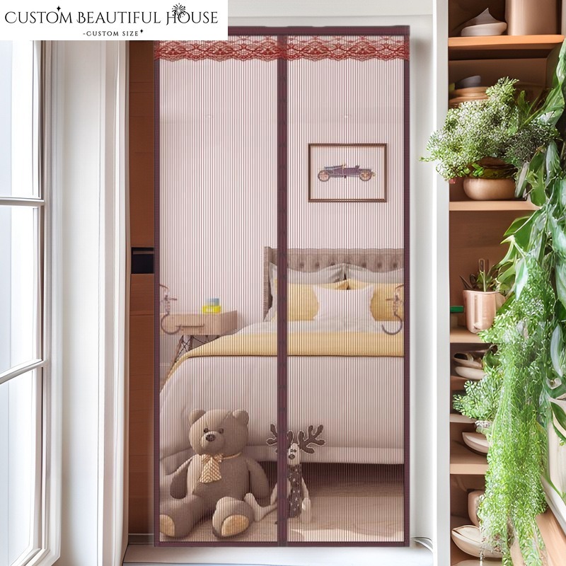 Home Textiles Luxury Curtains - Ev Tekstili Işık Lüks Retro Kapı