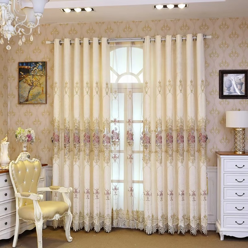Home Textiles Luxury Curtains - Perde Tekstili Bej Renk Yüksek Kaliteli