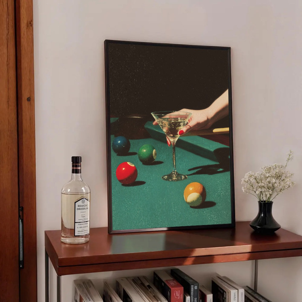 1 adet Vintage Bilardo Kokteyl - Vintage Home Textiles incelemesi ve fiyatı