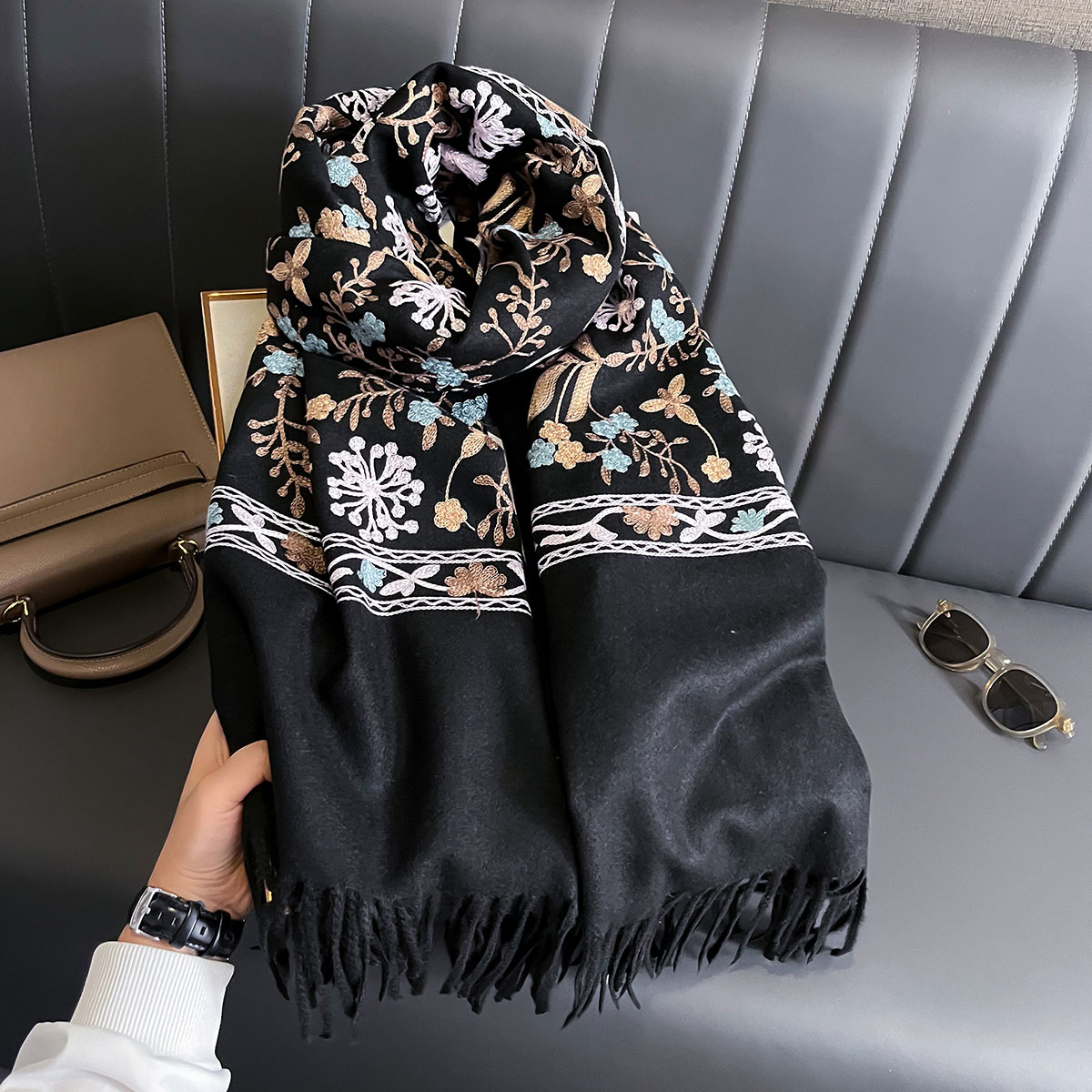 Yeni Kış Sıcak Kaşmir Eşarp Ka - Home Textiles Blanket incelemesi ve fiyatı