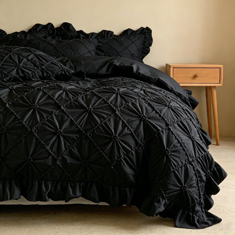 3 Parça Beyaz Fırfırlı Nevresi - Duvet Insert White incelemesi ve fiyatı