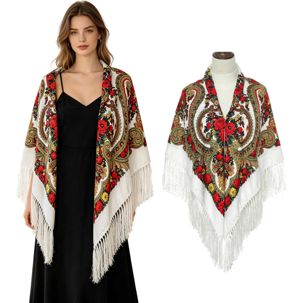 130 cm Yeni Rus Kare Eşarp Kad - Home Textiles Blanket incelemesi ve fiyatı
