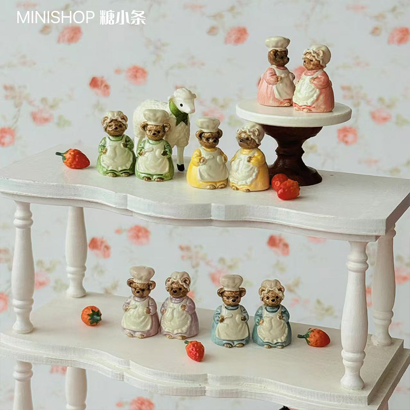 1:6 1:12 Minyatür Vintage Ayı  - Vintage Home Textiles incelemesi ve fiyatı