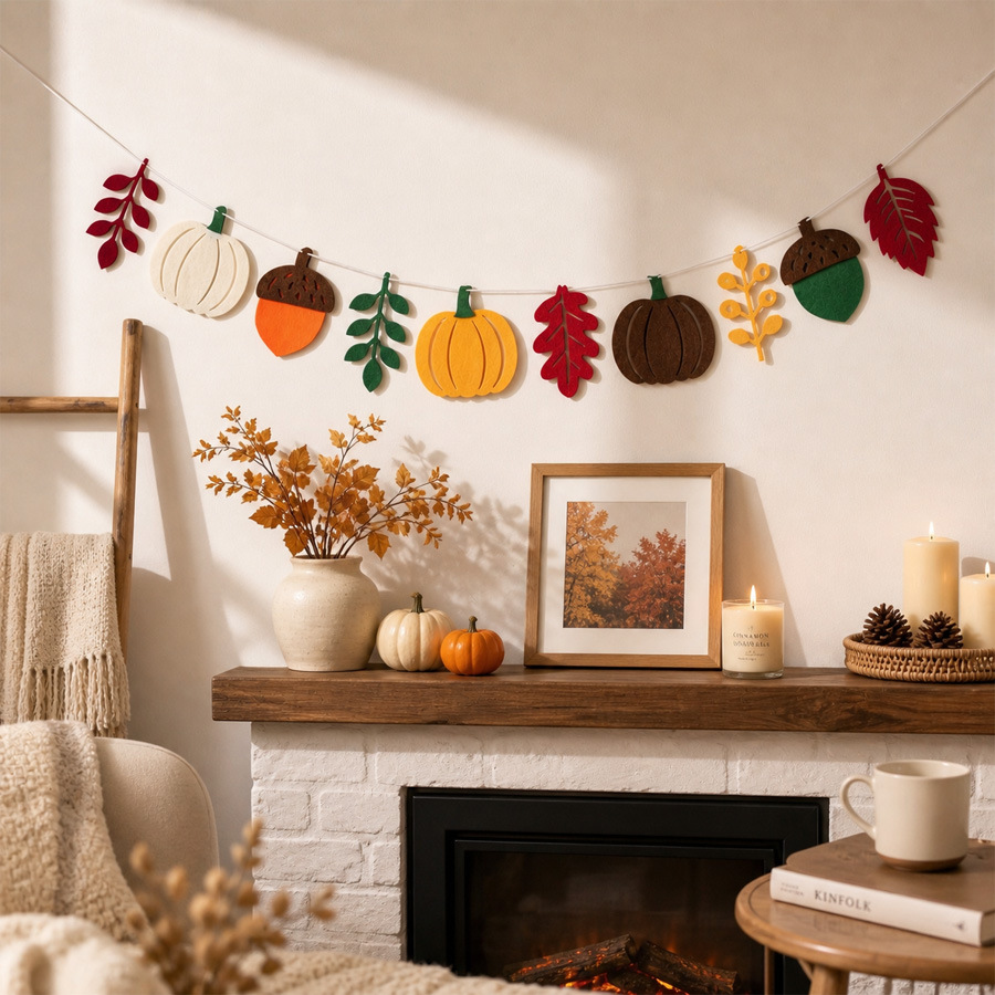 Sonbahar Kabak Yaprakları Bayr - Home Textiles And Decor incelemesi ve fiyatı