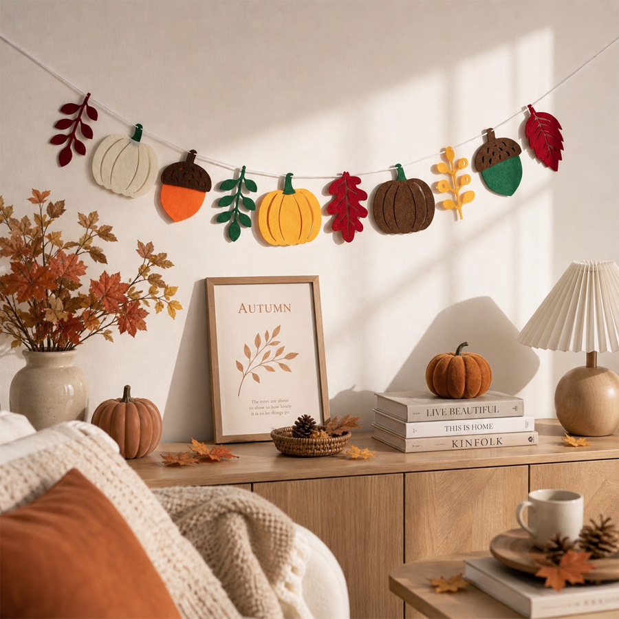 Sonbahar Kabak Yaprakları Bayr - Home Textiles And Decor incelemesi ve fiyatı