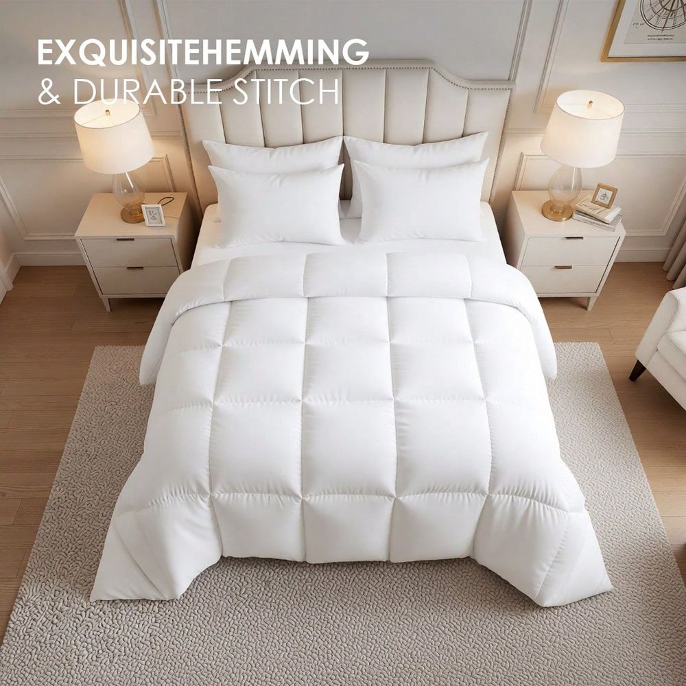 Dört Mevsim Parlak Beyaz Gingh - Duvet Insert White incelemesi ve fiyatı