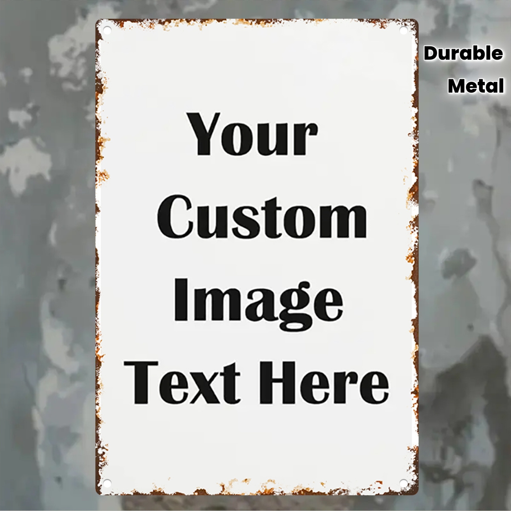 Özel Resim/Yazı Metal Tabela - - Vintage Home Textiles incelemesi ve fiyatı