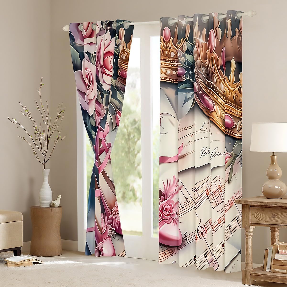Pembe Gül Topuklu Ayakkabılar  - Home Textiles Luxury Curtains incelemesi ve fiyatı